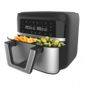 Cecotec Cecofry Dual 9000 Yksi 9 L Erillinen 2850 W Kuumakiertoilmakypsennin Musta, Ruostumaton terä Cecotec Cecofry Dual 9000 Yksi 9 L Erillinen 2850 W Kuumakiertoilmakypsennin Musta, Ruostumaton terä