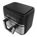 Cecotec Cecofry Dual 9000 Yksi 9 L Erillinen 2850 W Kuumakiertoilmakypsennin Musta, Ruostumaton terä Cecotec Cecofry Dual 9000 Yksi 9 L Erillinen 2850 W Kuumakiertoilmakypsennin Musta, Ruostumaton terä