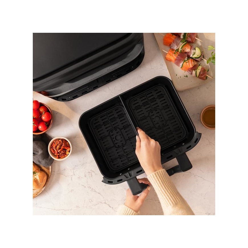 Cecotec Cecofry Dual 9000 Single 9 L Stand-alone 2850 W Hot air fryer Black, Stainless steel – 5