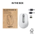 Logitech MX Anywhere 3S for Business hiir Kontor Parempoolne RF juhtmeta ühendus + Bluetooth Laser 8 Logitech MX Anywhere 3S for Business hiir Kontor Parempoolne RF juhtmeta ühendus + Bluetooth Laser 8