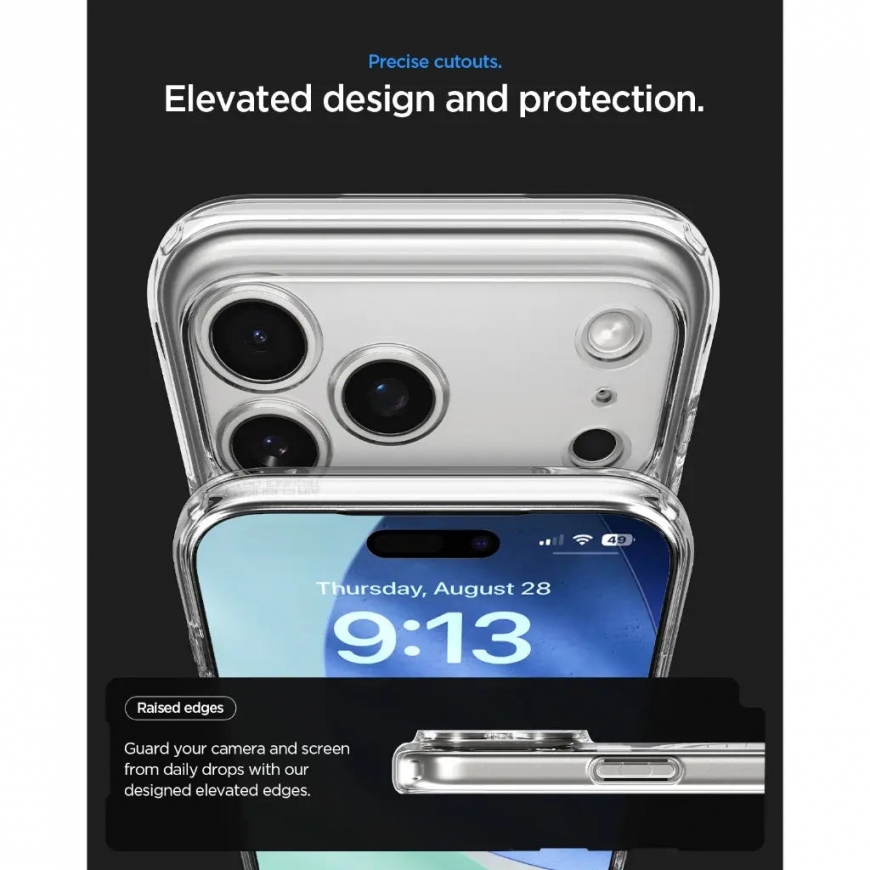 Spigen Ultra Hybrid (MagFit) Zero One mobilo telefonu apvalks 16 cm (6.3") Aploksne Titāns, Caurspīd – 4