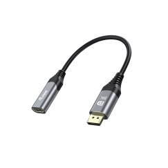 Equip 133446 видео кабель адаптер 0,15 m DisplayPort HDMI Черный, Серый
