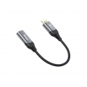 Equip 133446 video kabeļu aksesuārs 0,15 m DisplayPort HDMI Melns, Pelēks