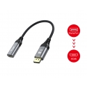 Equip 133446 videokaapeli-adapteri 0,15 m DisplayPort HDMI Musta, Harmaa