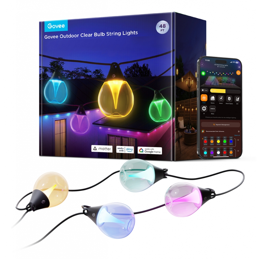 Govee H7025CB1 умное освещение Smart string light Wi-Fi/Bluetooth