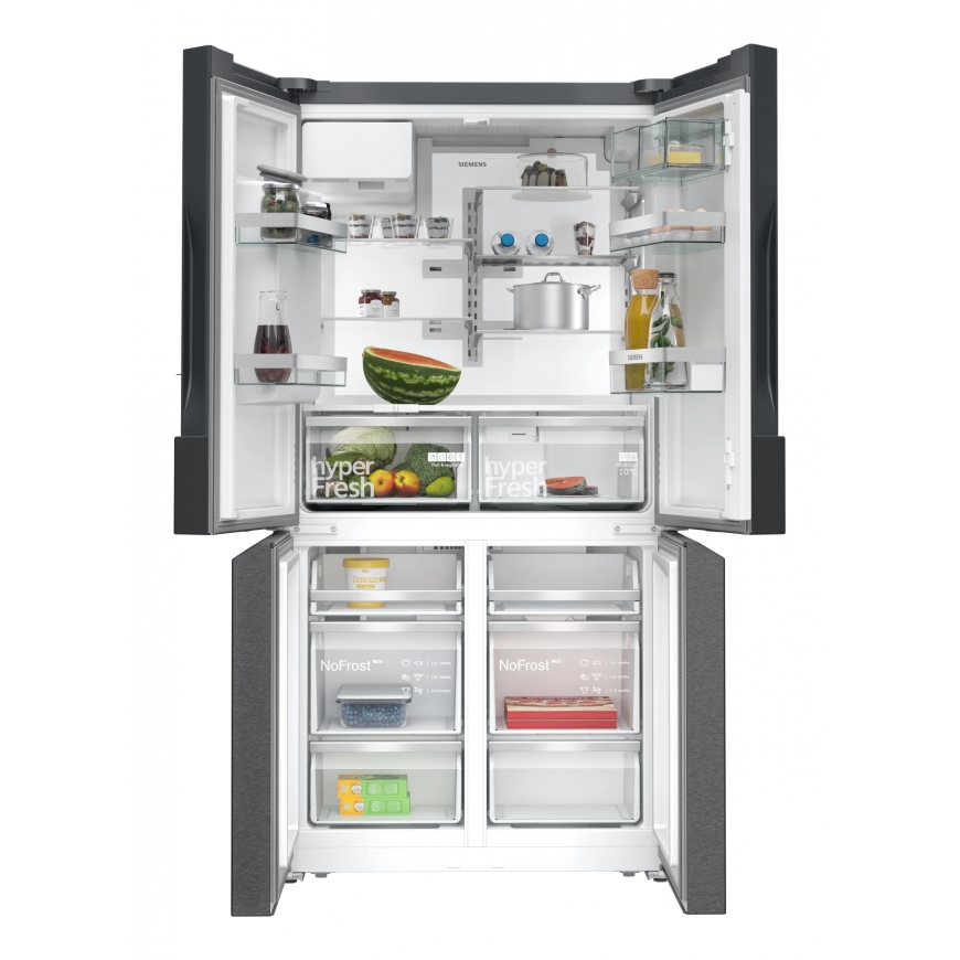 Siemens KF96DPXEA side by side ledusskapis Brīvi novietots 574 L Pelēks – 2