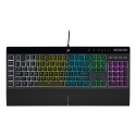 Corsair K55 RGB PRO klaviatuur Mängimine USB QWERTY Ameerika inglise keel Must Corsair K55 RGB PRO klaviatuur Mängimine USB QWERTY Ameerika inglise keel Must