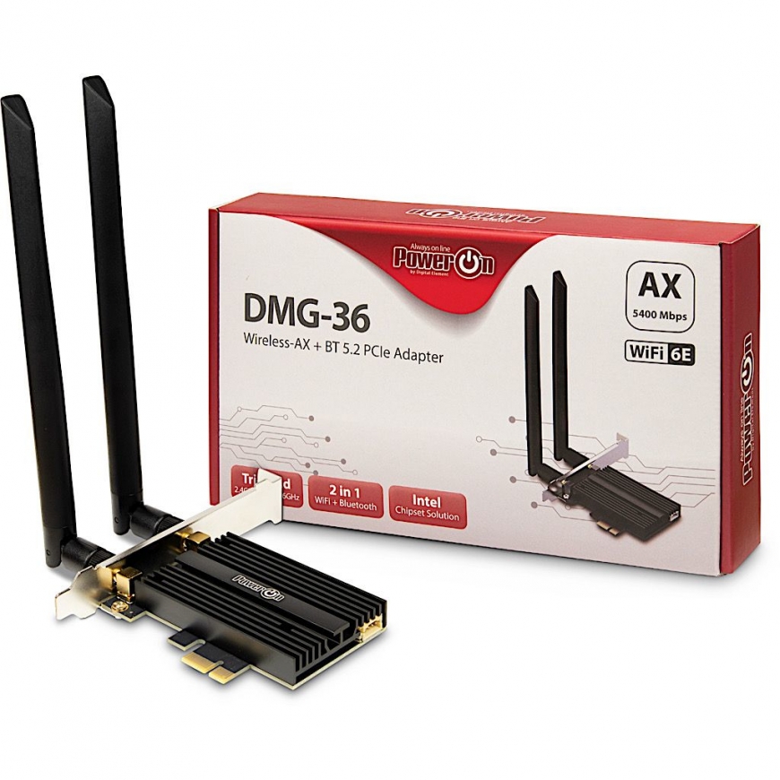 Inter-Tech DMG-36 Внутренний WLAN / Bluetooth 5400 Мбит/с