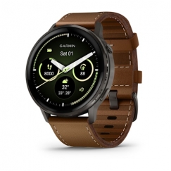 Garmin Venu 4 3,56 cm (1.4") AMOLED 45 mm Digitāls 454 x 454 pikseļi Skārienjūtīgais ekrāns Melns Wi-Fi GPS