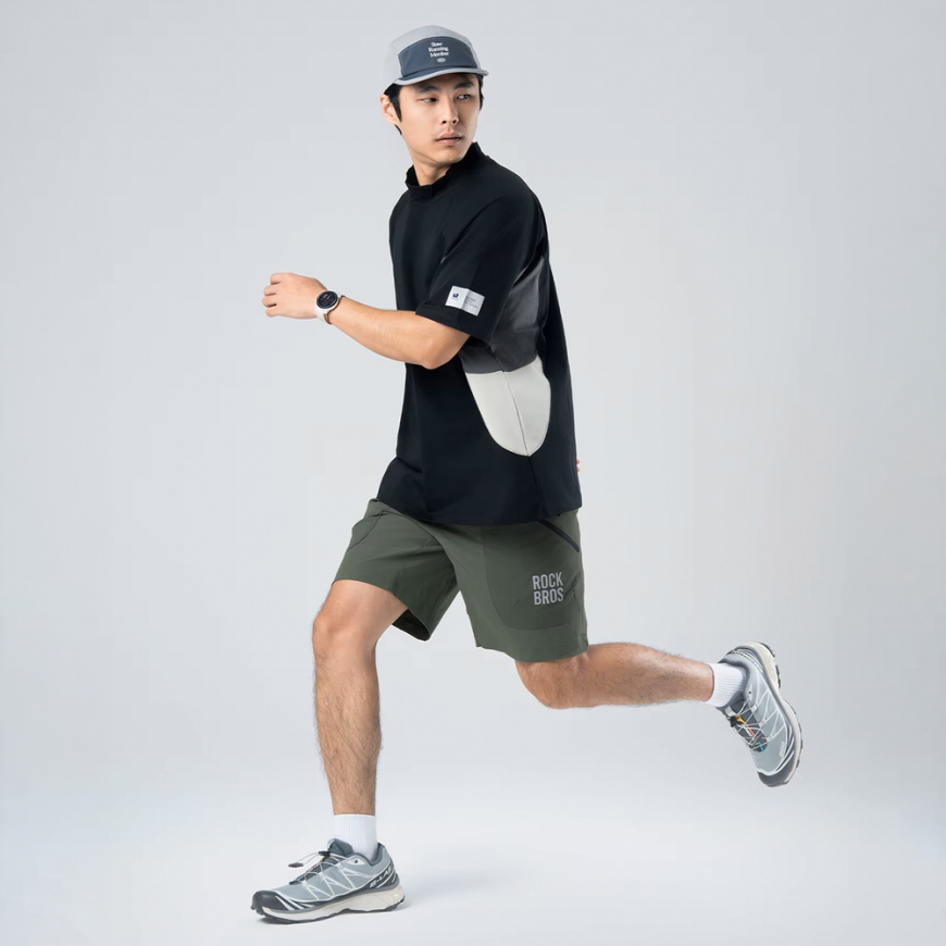 Rockbros YDDK015 shorts with belt size L - green – 5