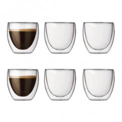 Bodum Pavina Läpinäkyvä 6 kpl 80 ml