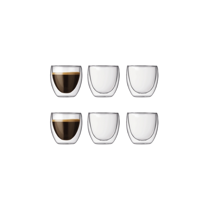 Bodum Pavina Transparent 6 pc(s) 80 ml
