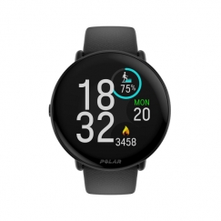 Polar Ignite 3 3,25 cm (1.28") AMOLED 43 mm Цифровой 416 x 416 пикселей Сенсорный экран Черный GPS (спутниковый)