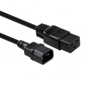 Lindy 1m C14 to C19 Mains Extension Cable, Black