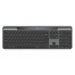 Logitech Signature Slim Solar+ K980 keyboard Universal RF Wireless + Bluetooth QWERTY UK International Graphite