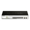 D-Link DGS-1210-10P Juhitav L2 Gigabit Ethernet (10/100/1000) Power over Ethernet tugi 1U Must