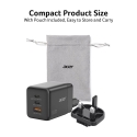 Acer HP.DSCAB.019 PDA/mobīlo telefonu lādētājs Universāls Melns AC Ātrā uzlāde Iekštelpas Acer HP.DSCAB.019 PDA/mobīlo telefonu lādētājs Universāls Melns AC Ātrā uzlāde Iekštelpas