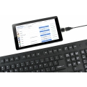 Gembird KB-109F-B näppäimistö USB + PS/2 QWERTY Musta Gembird KB-109F-B näppäimistö USB + PS/2 QWERTY Musta