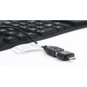 Gembird KB-109F-B näppäimistö USB + PS/2 QWERTY Musta Gembird KB-109F-B näppäimistö USB + PS/2 QWERTY Musta