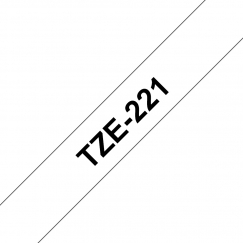 Brother TZE-221 marķēšanas lenta Melns uz balta