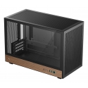 DeepCool CH260 WOOD Micro Tower Black, Wood