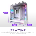 NZXT H9 Flow RGB Midi Tower Balts NZXT H9 Flow RGB Midi Tower Balts