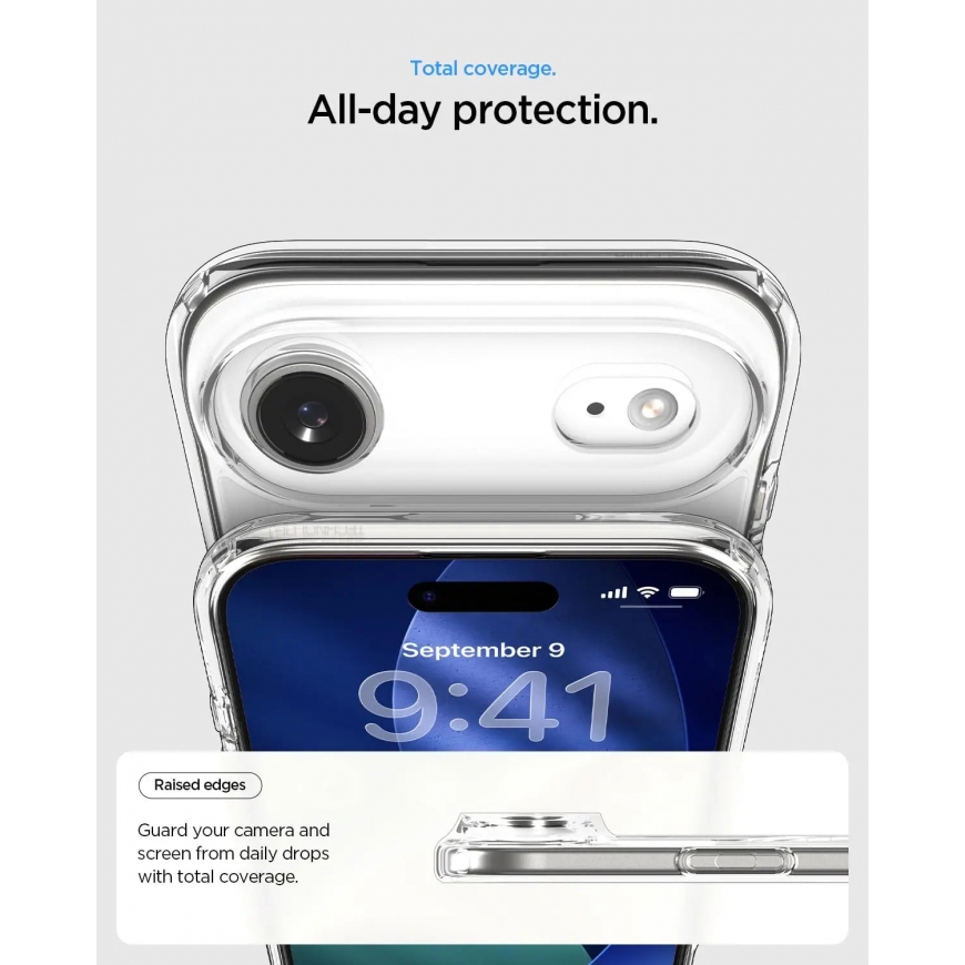 Spigen Ultra Hybrid (MagFit) iPhone 17 Air Case Clear Gold – 5