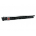 Equip 333319 energosadales vienība, PDU 6 Maiņstrāvas izvade (-s) 1U Melns Equip 333319 energosadales vienība, PDU 6 Maiņstrāvas izvade (-s) 1U Melns