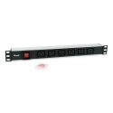 Equip 333319 power distribution unit (PDU) 6 AC outlet(s) 1U Black Equip 333319 power distribution unit (PDU) 6 AC outlet(s) 1U Black