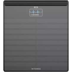 Withings BODY SCAN Kvadratas Juoda Elektroninės vonios svarstyklės
