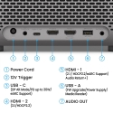BenQ TK705STi Lühikese projekteerimiskaugusega projektor 3000 ANSI luumenit DLP UHD 4K (3840x2160) H BenQ TK705STi Lühikese projekteerimiskaugusega projektor 3000 ANSI luumenit DLP UHD 4K (3840x2160) H