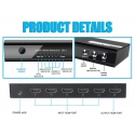 Equip 332726 vaizdo signalo jungiklis HDMI Equip 332726 vaizdo signalo jungiklis HDMI