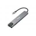 Equip 133497 dokstacija Vadu USB Veids-C Melns, Pelēks Equip 133497 dokstacija Vadu USB Veids-C Melns, Pelēks