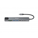 Equip 133497 kannettavien tietokoneiden telakka ja porttitoistin Langallinen USB Type-C Musta, Harma Equip 133497 kannettavien tietokoneiden telakka ja porttitoistin Langallinen USB Type-C Musta, Harma