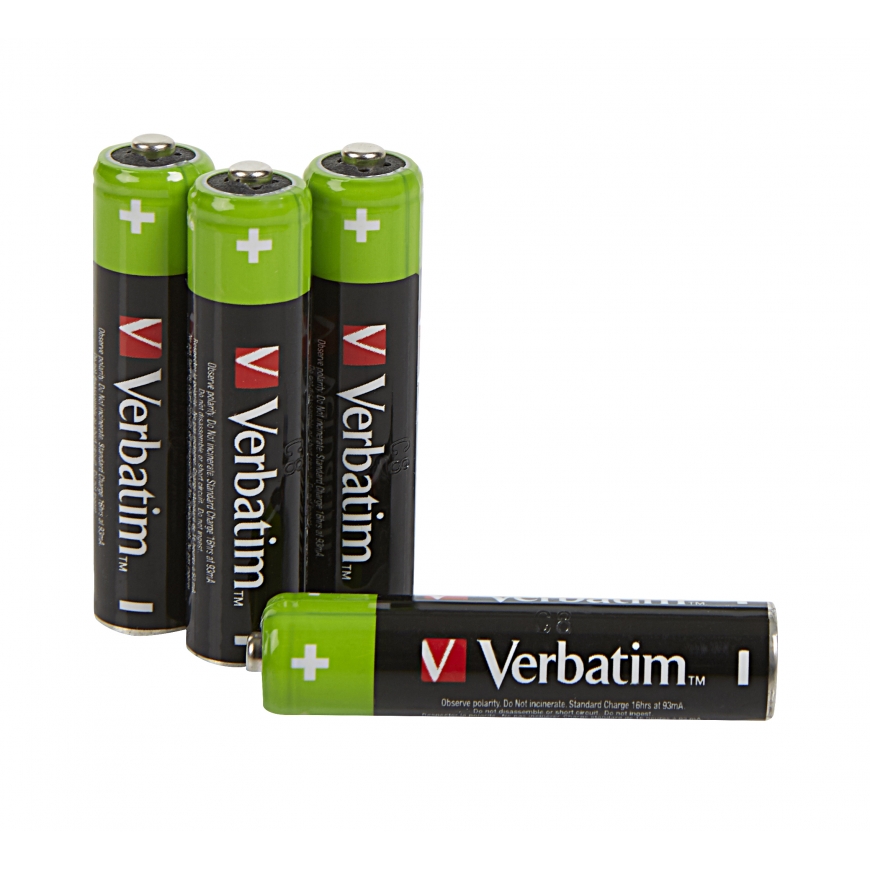 Verbatim 49514 baterija Akumulators AAA Niķeļa-metāla hidrīda (NiMH) – 4