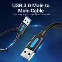 Vention USB 3.0 A Male to A Male Cable 3M Black PVC Type Vention USB 3.0 A Male to A Male Cable 3M Black PVC Type