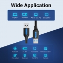 Vention USB 3.0 A Male to A Male Cable 3M Black PVC Type Vention USB 3.0 A Male to A Male Cable 3M Black PVC Type