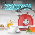 Cecotec Thermosense 420 electric kettle 1.8 L 2200 W Chrome, Red Cecotec Thermosense 420 electric kettle 1.8 L 2200 W Chrome, Red