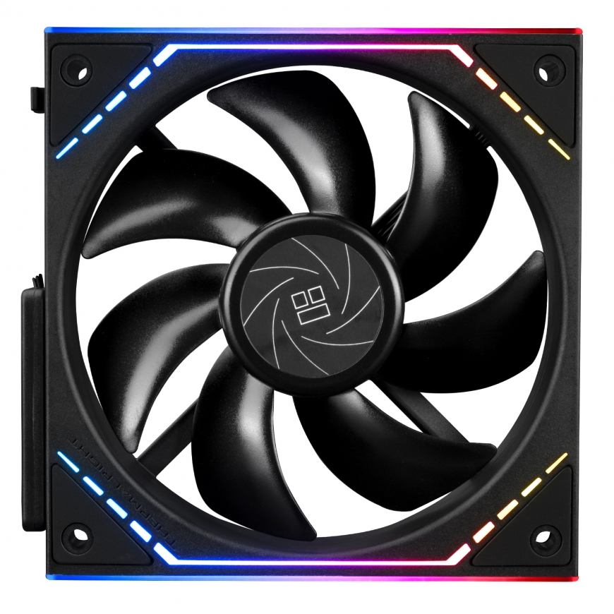 Thermalright TL-M12QR система охлаждения компьютера Корпус компьютера Вентилятор 12 cm Черный 1 шт
