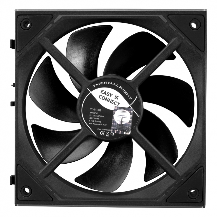 Thermalright TL-M12QR computer cooling system Computer case Fan 12 cm Black 1 pc(s) – 3