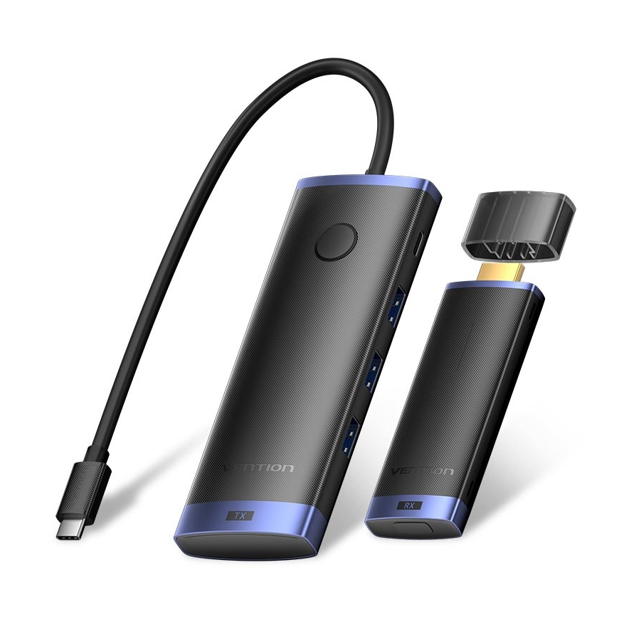 Vention TPVBB bezvadu displeja adapteris HDMI Pilns HD Sargspraudnis