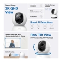 TP-Link Tapo C220 Sfērisks IP drošības kamera Iekštelpas 2560 x 1440 pikseļi Galds TP-Link Tapo C220 Sfērisks IP drošības kamera Iekštelpas 2560 x 1440 pikseļi Galds