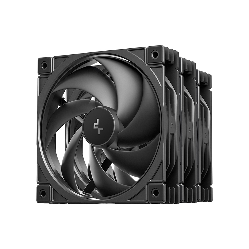 DeepCool FD12 V2 Tietokonekotelo Tuuletin 12 cm Musta 4 kpl