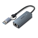 Lindy 43415 keskitin USB 3.2 Gen 2 (3.1 Gen 2) Type-C 5000 Mbit/s Harmaa