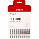 Canon PFI-300 ink cartridge 10 pc(s) Original Black, Blue, Cyan, Grey, Magenta, Photo black, Photo m
