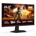 AOC G4 Q27G41ZDF kompiuterio monitorius 67,3 cm (26.5") 2560 x 1440 pikseliai Quad HD QD-OLED Juoda, AOC G4 Q27G41ZDF kompiuterio monitorius 67,3 cm (26.5") 2560 x 1440 pikseliai Quad HD QD-OLED Juoda,