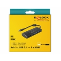 DeLOCK 63931 kannettavien tietokoneiden telakka ja porttitoistin USB 3.2 Gen 1 (3.1 Gen 1) Type-C Mu