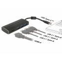 DeLOCK 63931 sülearvuti dokk ja pordireplikaator USB 3.2 Gen 1 (3.1 Gen 1) Type-C Must
