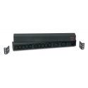 APC RACK PDU BASIC 1 U 16A 230V toitejaotuskomponent (PDU) 12 vahelduvvoolu kontakt 0U/1U Must