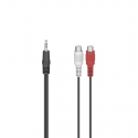 Hama 00205185 audio cable 0.1 m 2 x RCA 3.5mm Black Hama 00205185 audio cable 0.1 m 2 x RCA 3.5mm Black